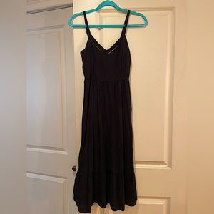 Black Old Navy Cami Midi Dress, Size Small